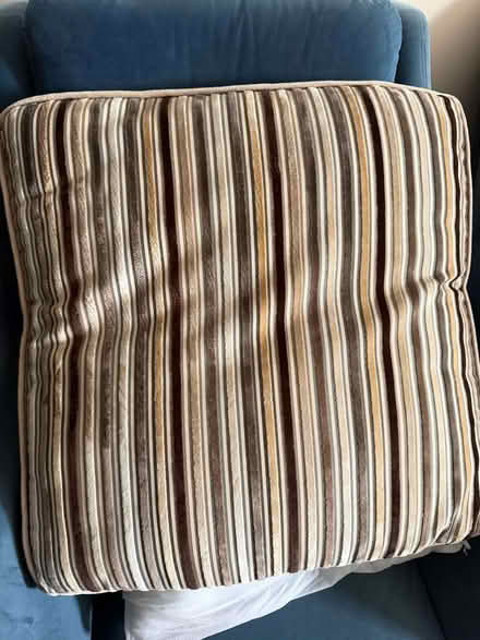 Photo of free Velvet Striped Cushion (Two Mile Ash MK8) #1