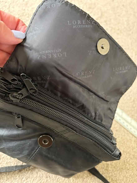 Photo of free Small Black Leather Bag (Longbarn WA2) #3