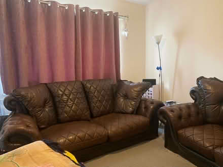 Photo of free Pure leather sofa (Brinnington SK5) #1