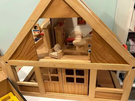 Photo of free Wooden Doll House with Furniture (Brookeville -Georgia/Gold Mine) #1