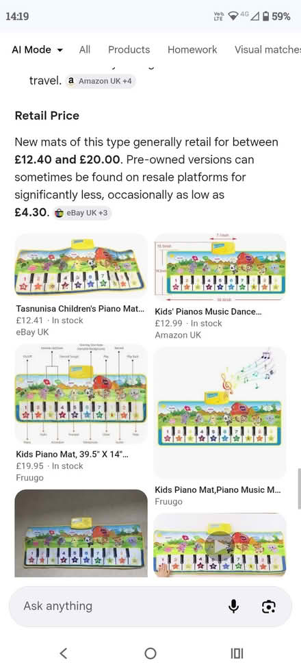 Photo of free Musical piano dance Mat (Richmond TW9) #3