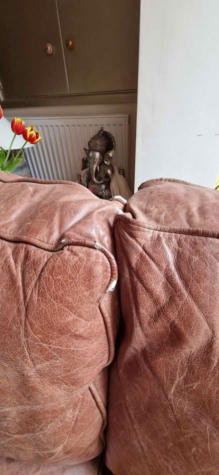 Photo of free 3 seater leather sofa (Fromefield BA11) #3