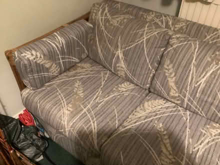 Photo of free 3-Seater Sofa Bed – Bamboo Frame – Pulls out to Dou (AB15) #3