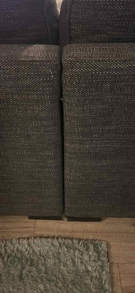 Photo of free Grey / black 3 seater sofa. (Flackwell Heath HP10) #1