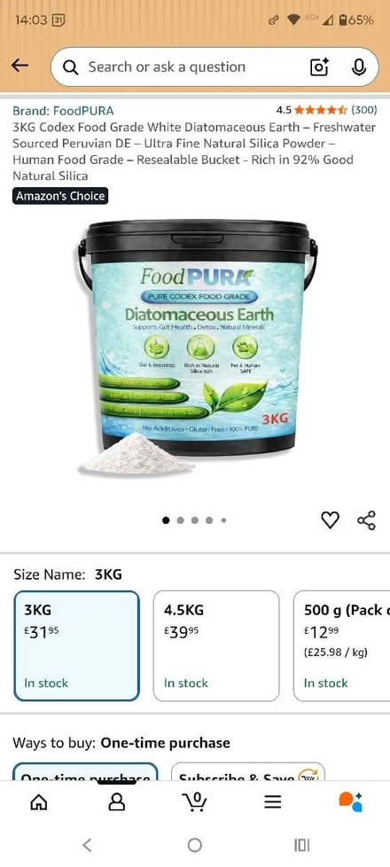 Photo of free Diatomacous earth (food supplement) (Crouch End) #2