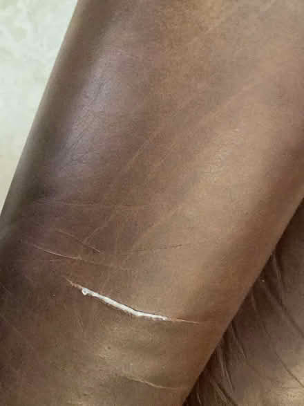 Photo of free brown leather recliner (Parkland) #3