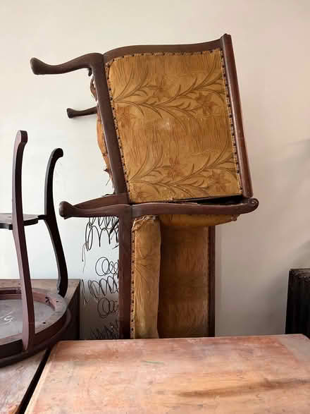 Photo of free Antique Art Nouveau Sofa/Chair (South End of Boston) #2