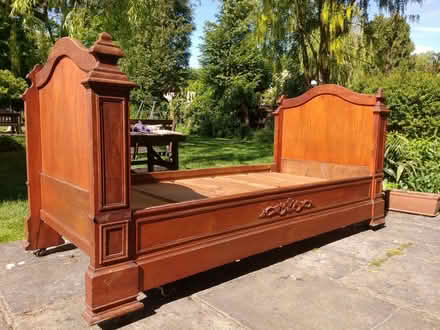 Photo of free Wooden French bed, small single (Lavant PO18) #1