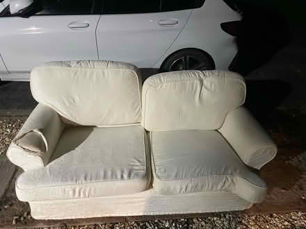 Photo of free Nice cream three seater sofa (Wells BA5) #1