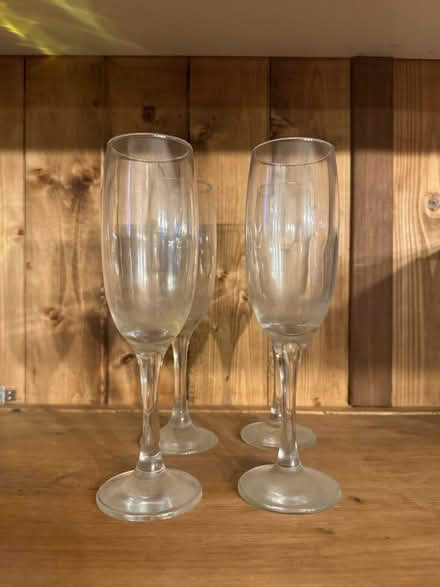 Photo of free 4 champagne glasses (Surrey RH7) #2