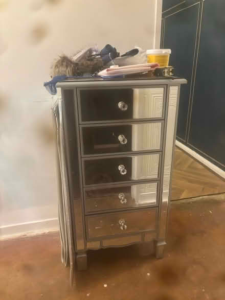 Photo of free 5 draw tall mirrored unit (Camrose Avenue, HA8) #1