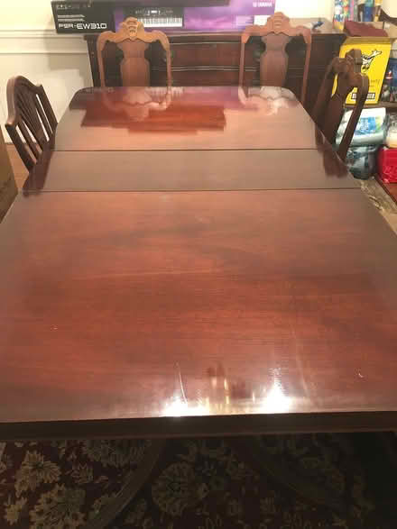 Photo of free Dining room set 4 chairs, table (Taneytown MD) #1