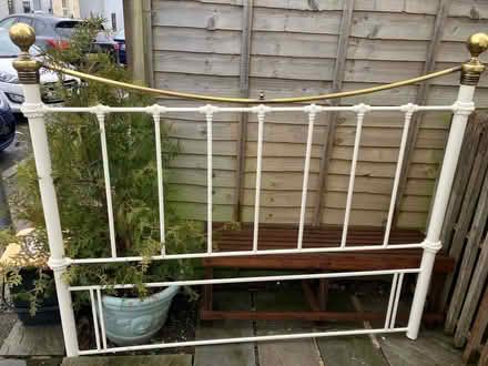 Photo of free Cast Iron Edwardian bed headboard (Tn12qs TN1) #1