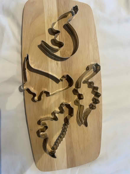 Photo of free Dinosaur cookie cutters and board (Perdiswell WR3) #1