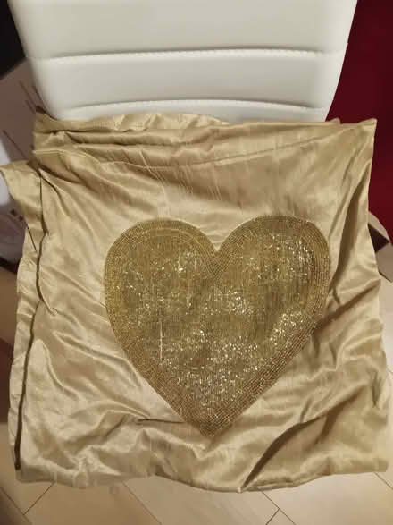 Photo of free 4 gold decorative cushion covers with sequins (Sneinton NG2) #1