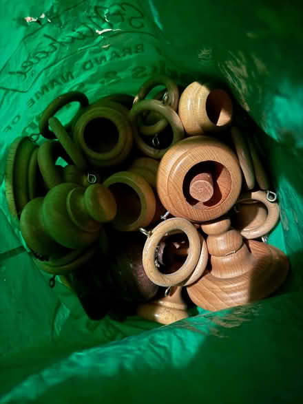 Photo of free wooden curtain poles and fittings (Teignbridge District TQ13) #1