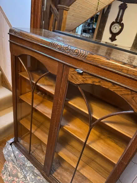 Photo of free Book display case oak (WR6 Suckley, Worcestershire) #2