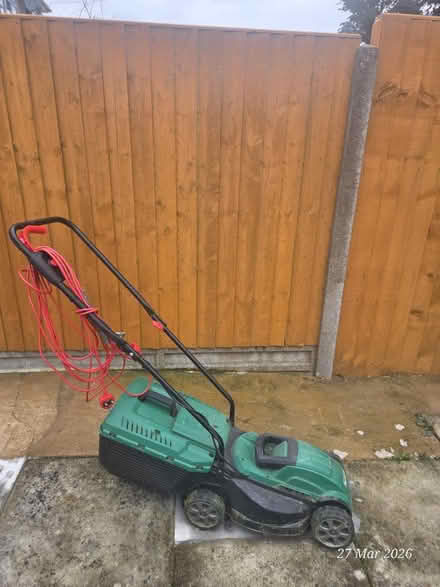 Photo of free Electric Lawnmower with Grass Box (LE19 Enderby) #1