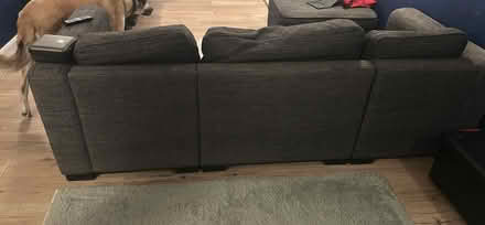 Photo of free Grey / black 3 seater sofa. (Flackwell Heath HP10) #4