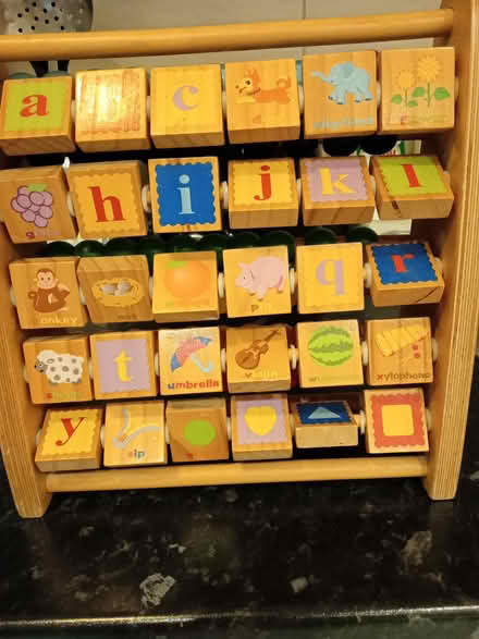 Photo of free Wooden alphabet & bead abacus (Richmond TW9) #1
