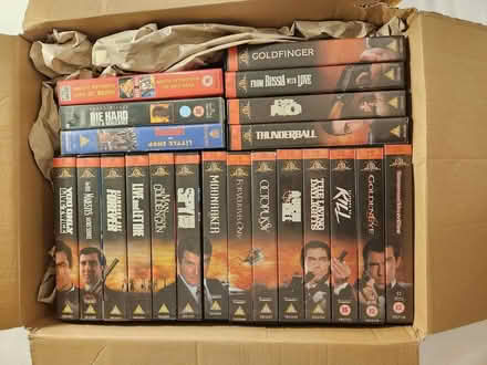 Photo of free VHS Tapes: James Bond 1-18 + others (Walkergate NE6) #1