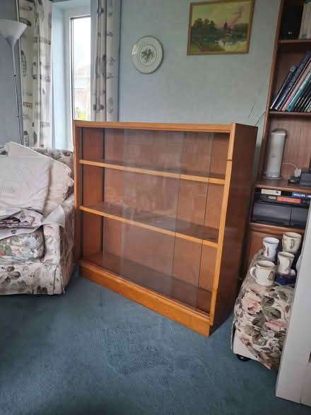 Photo of free Wooden glass cabinet (Letchworth SG6) #1