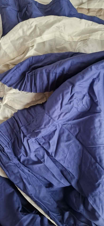 Photo of free Pair of blue curtains with lining (Northcourt OX14) #1