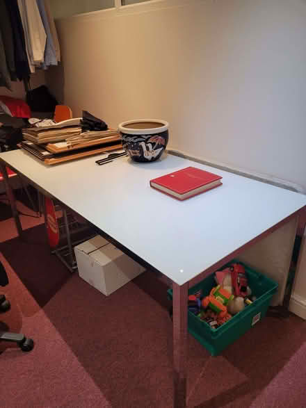 Photo of free Large glass top table (West Wick BS24) #1