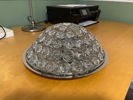 Photo of free Chrome and glass ceiling light (Bicester Fringford OX27) #1