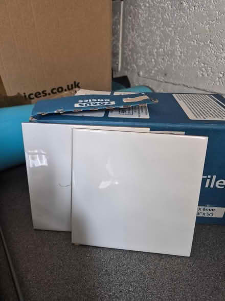 Photo of free White ceramic tiles (Clevedon BS21) #3