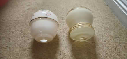 Photo of free 2x Antique Vintage Lampshades Glass (Low Westwood NE17) #1
