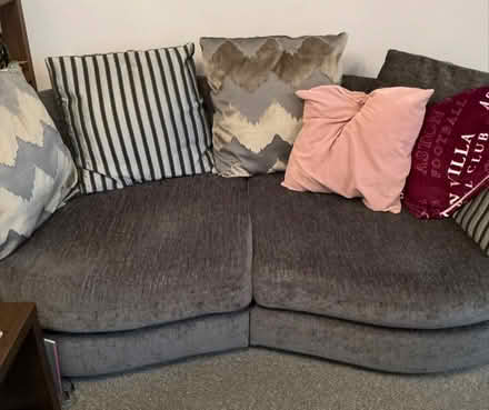 Photo of free Grey sofa and cuddler (Dosthill B77) #2