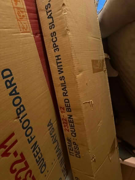 Photo of free queen headboard,footboard (passaic,nj) #1