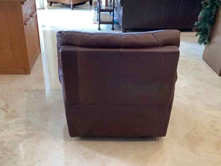 Photo of free brown leather recliner (Parkland) #2