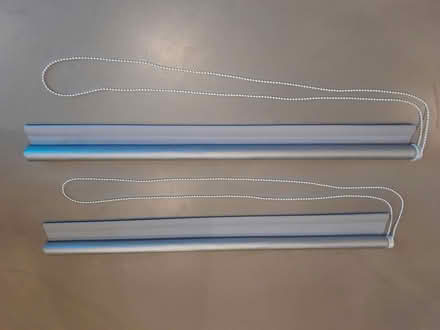 Photo of free Two silver roller blinds (Bush EX23) #1