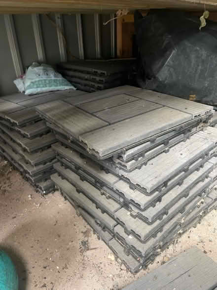 Photo of free Garden flooring patio 40 ish tiles (Hertford) #2