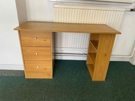 Photo of free Flatpack Desk with 3 Drawers/Shelving - UNOPENED (New England Quarter BN1) #1
