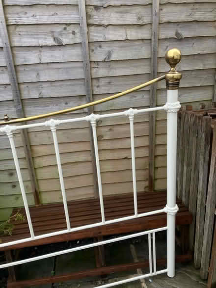 Photo of free Cast Iron Edwardian bed headboard (Tn12qs TN1) #3