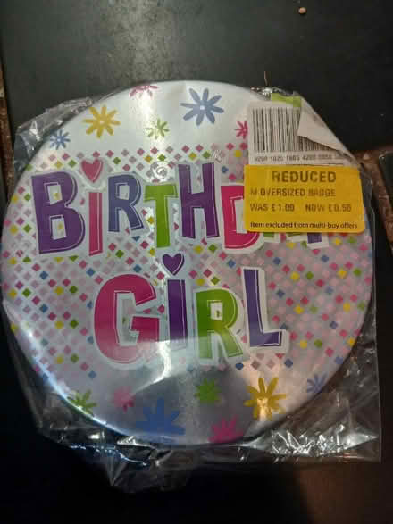 Photo of free Birthday girl badge 2 (Weeke SO22) #1