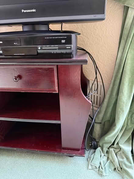 Photo of free Dark Wood Sofa table with drawer (lu62pf) #4