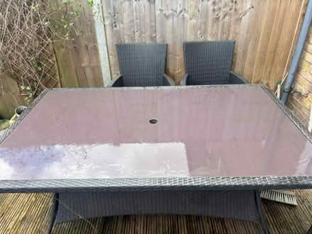 Photo of free Glass top Garden Outdoor Table (Streatham Common) #2