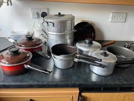 Photo of free Saucepans and Sponge Tin (Handsworth Wood B20) #1