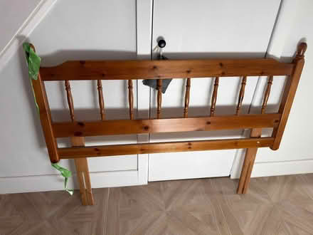 Photo of free Wooden headboard (Handsworth Wood B20) #1