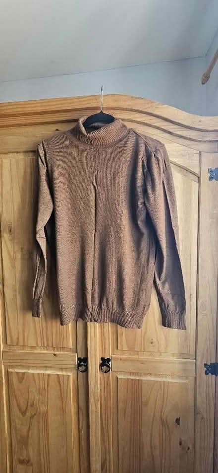 Photo of free Brown Turtleneck jumper (Hope-under-Dinmore HR6) #1