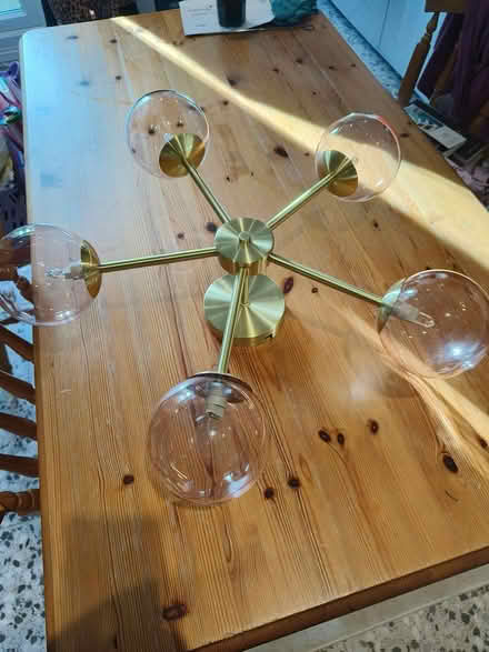 Photo of free Pink and gold ceiling light (Derby DE23) #4