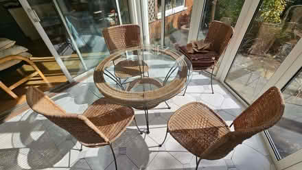 Photo of free Glass Table with 4 Chairs (Great Barr B43) #2