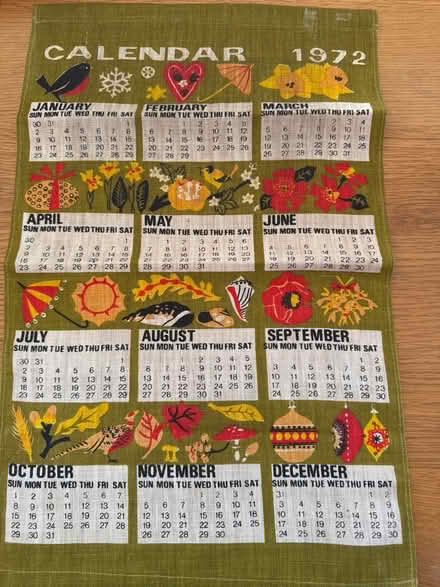 Photo of free Old calendar (Risinghurst OX3) #1