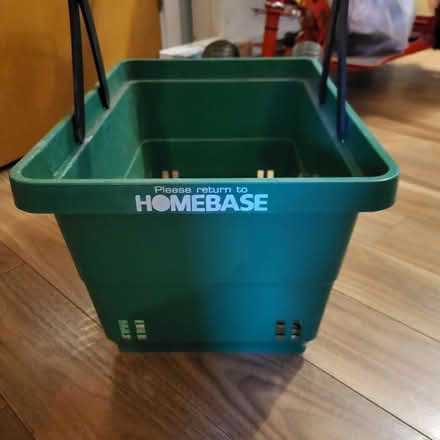 Photo of free Sturdy plastic basket- garden? (Oaklands nr Welwyn AL6) #2