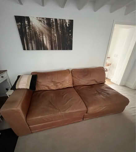 Photo of free 2 piece Leather Sofa (Tivoli GL50) #3