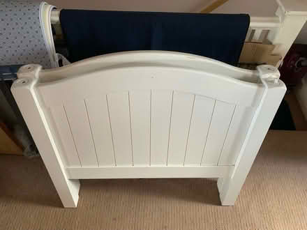 Photo of free White wooden bed frame (Enfield Town EN1) #4